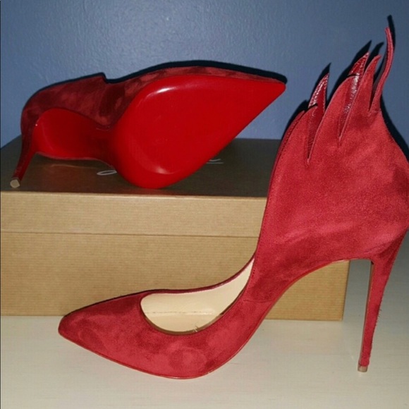 Christian Louboutin Shoes - 🆕Victorina 100 Veau Velours 40.5 🔥 Flames